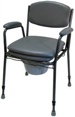 Toilettenstuhl TS 130, grau>>>>nur in 2er Schritten bestellbar