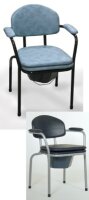 Toilettenstuhl 9062 TII, feststehend>>>>Farbe: blau/grau