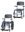 TS-Aqua Dusch-und Toiletten-,Rollst.,m.5"Lenkrollen,