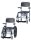 Dusch- und Toilettenrollstuhl TS-Aqua 4 Lenkrollen 5", blau-schwarz>>>>