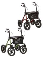 Rollator TAiMA XC m.Netz u.,Stockhalter,PU,grün...