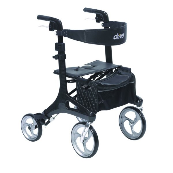 Rollator NITRO CARBON M m.Tasche,schwarz(Drive Medical)