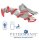 ALPHA Bettleiter Nylon 8x170cm,grau/rot,