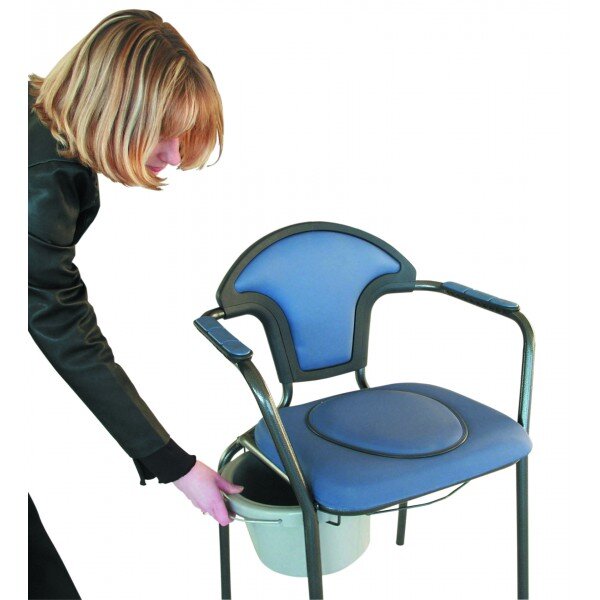 Open Toilettenstuhl versch. Farben Ocean Blau oder Grau