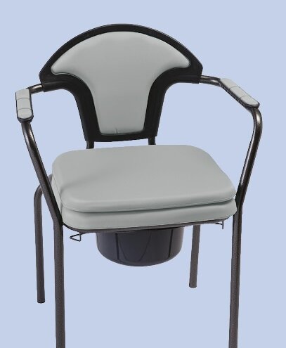 NEW OPEN Toilettenstuhl Volle Sitzplatte bis ca. 180KG