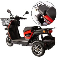 Rolektro E-Carrier 25 V.2 Blei-Gel, Rot, ohne Koffer