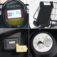 Rolektro E-Carrier 25 V.2 Blei-Gel, Rot, ohne Koffer
