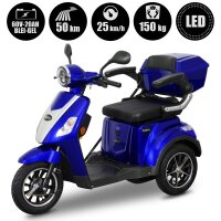 E-Trike 25 V.2 Blei-Gel, Blau