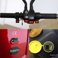 E-Quad 25, Rot, 60V-20Ah Bleigel Akkus, 1000 Watt