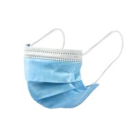 Atemmaske 100 Stk. Mundschutz OP-Maske 3-lagig, 2x 50er-Pack, EN 14683