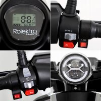 Elektroroller E-Quad 25 V.3 Lithium, Schwarz, 60V-20Ah Akku, 1000 Watt