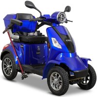 Elektroroller E-Quad 25 V.3 Lithium, Blau, 60V-20Ah Akku,...