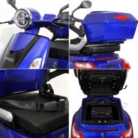 Elektroroller E-Quad 25 V.3 Lithium, Blau, 60V-20Ah Akku, 1000 Watt