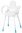 Duschstuhl PRIMA m.Armlehnen SH42-57cm, weiß>>>>