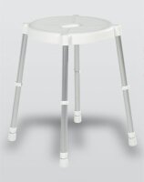 Duschhocker TURIN höhenverstellbar weiß>>>>