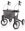 Rollator TOPRO Olympos ATR M,schwarz,