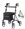 Rollator ALEVO ALU m.,Rückengurt,Tasche,platin,