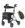 Rollator ALEVO COUNTRY m.,Rückengurt,Tasche,platin,