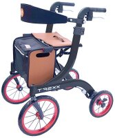 Alu-Outdoor-Rollator T REXX m.Tasche edel-weiß,