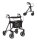 Leichtgewicht-Rollator TAiMA M-ECO mit Netz, Stockhalter und Gurt, PU, SH59, anthrazit>>>>