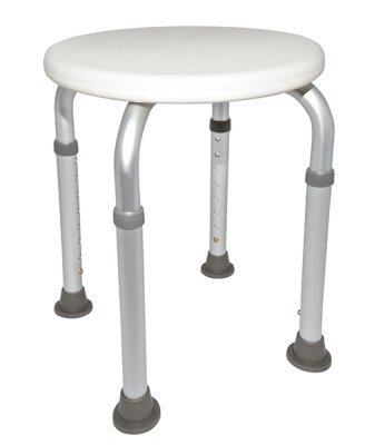 Duschhocker EXTRA 8-fach höhenverstellbar, weiß>>>>