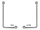 Edelstahl-Stützgriff L-Form,ca.30x61cm rechts