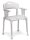 Duschstuhl SWIFT m.Armlehnen u,.Ausschnitt SH44-59cm,grau,