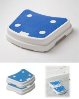 Badewannentritt SKY 50 x 40 x 10cm, weiß/blau>>>>