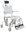 Swift Mobil Tilt-2 Dusch-Toil.,-Rollstuhl m.Eimerhalter,grau,