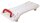 Badewannenbrett Benny mit Haltegriff, weiß-rot>>>>73 cm