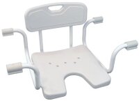 Badewannensitz Bob mit Rückenlehne, weiß>>>>