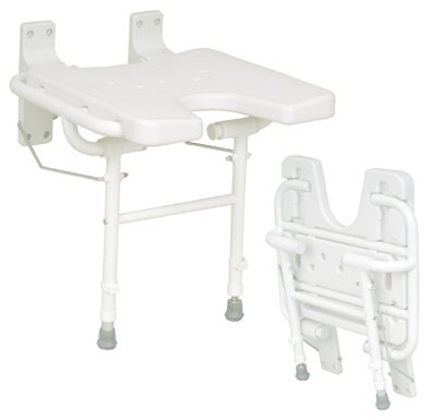 Duschklappsitz DKS 130 mit Ausschnitt,weiß>>>>