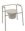 Toilettenstützgestell TSG 130 mit Eimer, Spritzschutz und Armlehnen>>>>