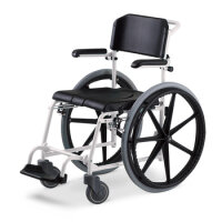 Dusch- und Toilettenrollstuhl McWet, 24"Zoll,feste...