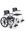 McWet Dusch-u.Toiletten-,Rollstuhl 24",feste Achse,