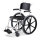 Dusch- und Toilettenrollstuhl McWet, 24"Zoll,feste Achse weiß-schwarz>>>>