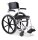 Dusch- und Toilettenrollstuhl McWet, 24"Zoll,feste Achse weiß-schwarz>>>>