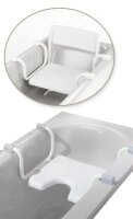 Badewannensitz DuBaStar mit Rückenlehne,weiß>>>>