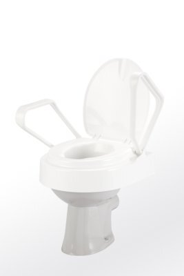 TRILETT2 Toilettensitzerhöhung,m.Armlehnen,weiß,