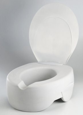 Toilettensitzerhöhung Rehosoft 11,5 cm weiß>>>>Ausf.: mit Deckel