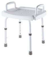 Duschhocker DH 40 mit Haltegriff weiß>>>>