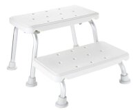 Zweistufenschemel Sam Aluminium,weiß 42 x 22,5 x 27...