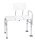 Badewannen-Transferbank Aluminium weiß 70 x 41 x 53-63cm>>>>