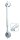 Saughaltegriff Solido T ausziehbar weiß>>>>560-690 mm