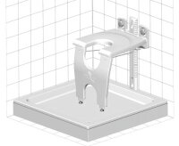 Duschklappsitz varioporto, weiß>>>>