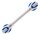 Saughaltegriff STILEO, blau-weiß>>>>30 cm