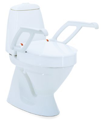 Toilettensitzerhöhung AQUATEC 90000 mit Deckel und Armlehnen>>>>Ausf.: Höhe 2 cm