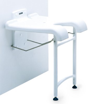 Duschklappsitz,AQUATEC SANSIBAR m.Ausschnitt,