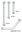 Kunststoff Haltegriff Handy,gerade 30cm,weiß/grau(ETAC),