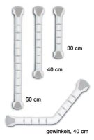 Kunststoff Haltegriff Handy,gerade 40cm weiß/grau